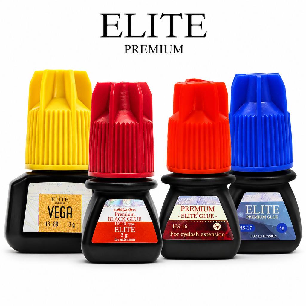 Cola Adesivo Elite Hs-10 Hs-16 Hs-17  Hs-20 Extensão Cílios Retenção HS10 HS16 HS17 HS20 Fio Volume