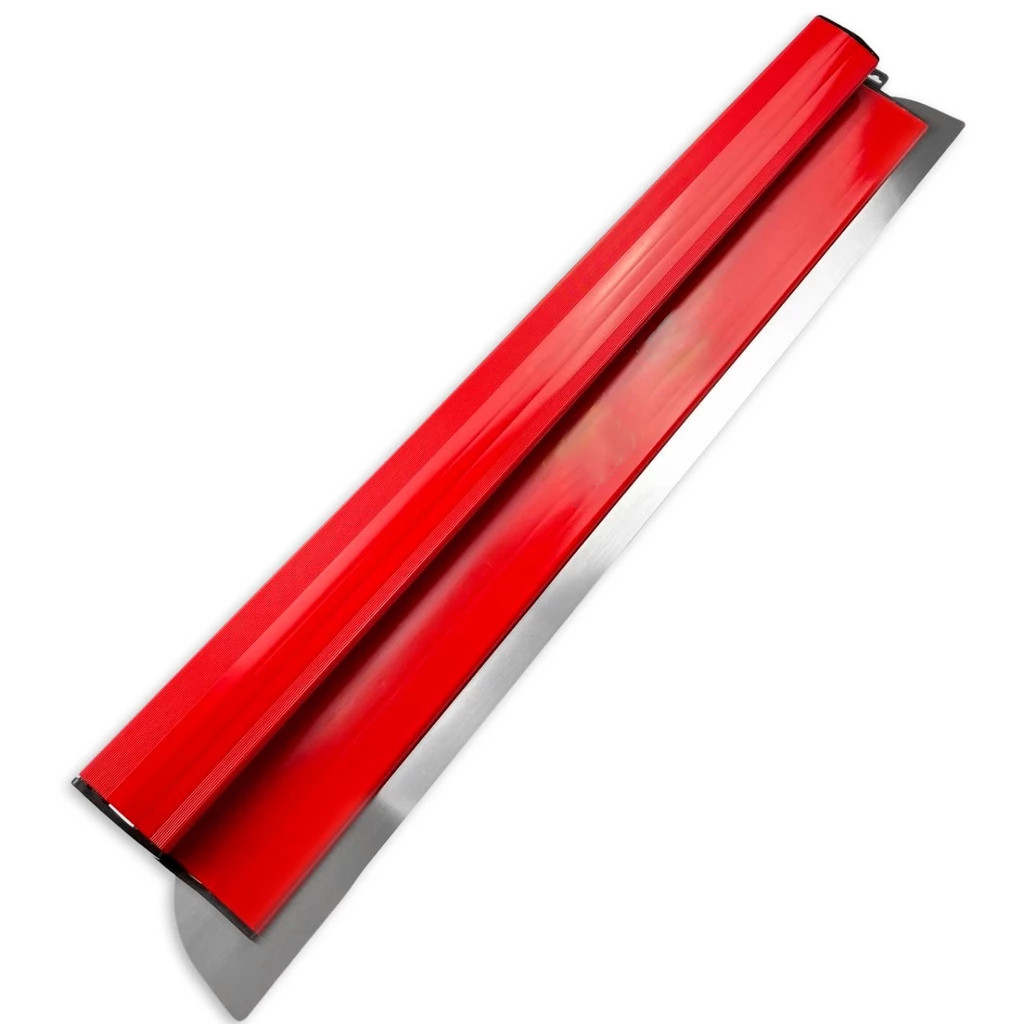 Desempenadeira de aço inoxidável de 25-40-60cm, lâmina lisa e flexível, adequada para massa corrida, lâmina substituível