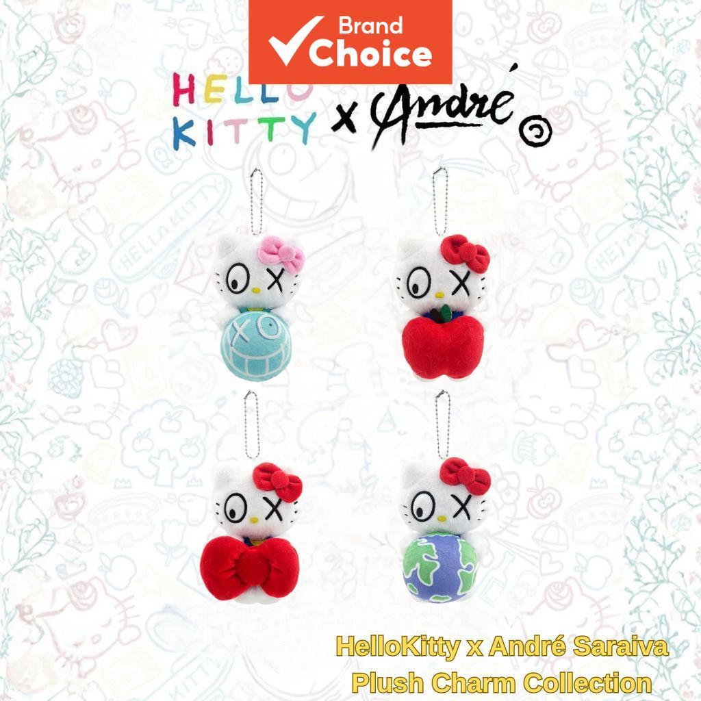 Oficial Sanrio Olá Kitty Andre Saraiva Chaveiro De Pelúcia Bonito Saco Acessório Charme Toque Macio Para Jogo De Tabulei