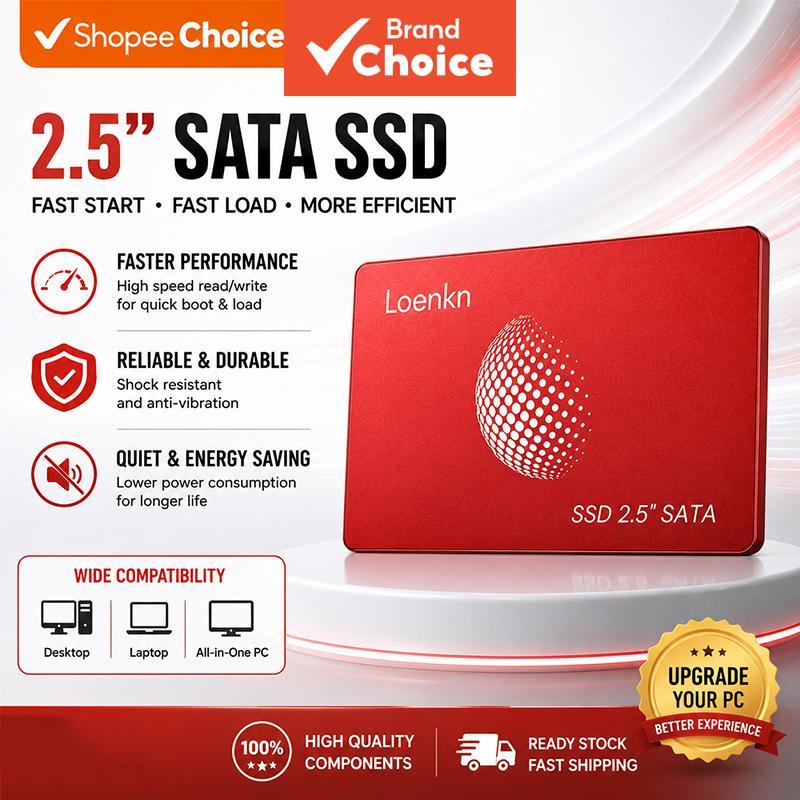 Alta velocidade SATA III com SSD integrado de 120 GB, 128 GB, 240 GB ou 256 GB, compatível com memória e armazenamento