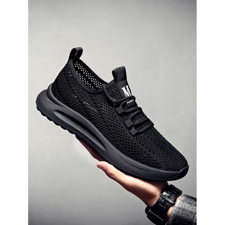 Verão novo estilo sapatos casuais sapatos de malha respirável na moda voando tecido tênis malha sapatos masculinos de ma