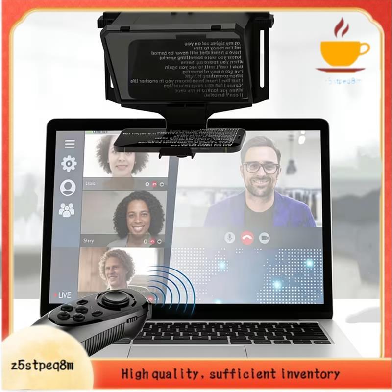 Teleprompter Portátil De 7.5 Polegadas , Suporta Controle Remoto Para Câmera De Tablets De Smartphone , Modo/Desktop/Mon
