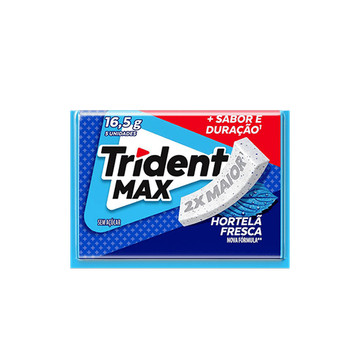 Trident Chiclete Max Hortelã Fresca Sem Açúcar com 5 unid 16.5g