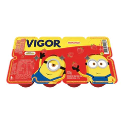 Petit Suisse Morango Minions Bandeja Vigor