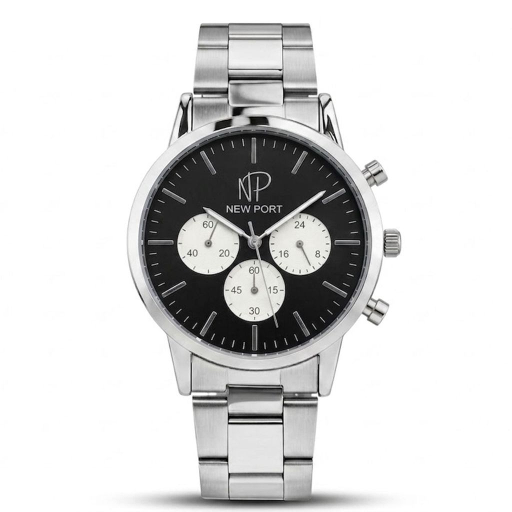 Relógio Masculino Cronógrafo Prova Dágua Clássico Preto 42mm