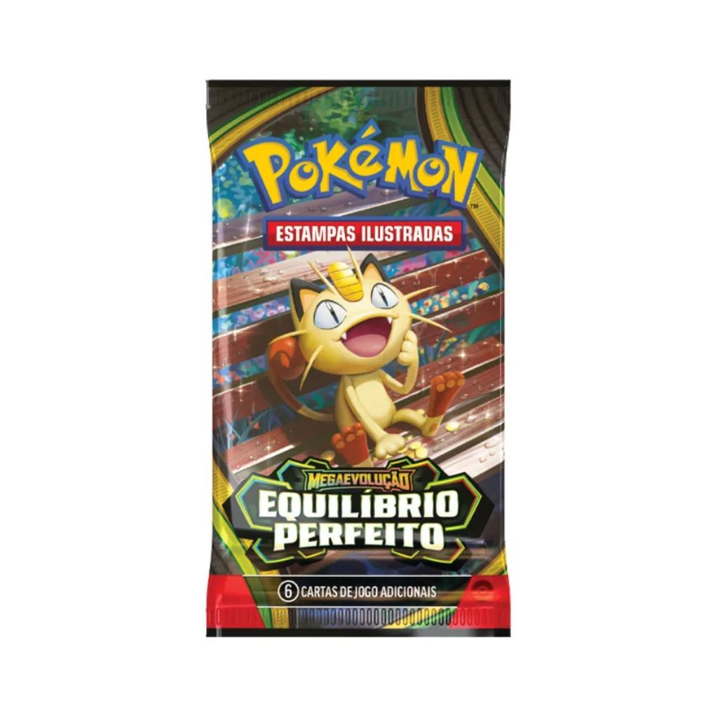 Pacote Booster Pokémon TCG Equilíbrio Perfeito 6 Cartas