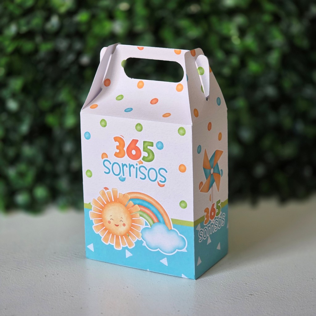Kit Caixinhas 365 SORRISOS MENINO para festa infantis lembrancinhas de aniversario mimo decoração personalizados do tema — imagem 2 de 2