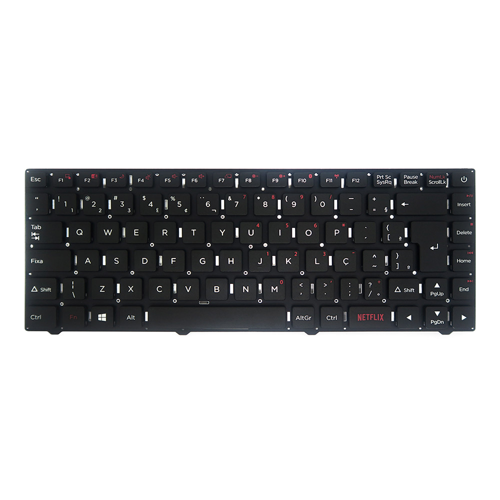 Teclado para Notebook Positivo Part Number MP-11J78PA-H77