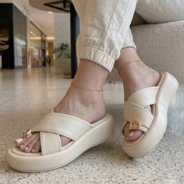 Sandália Feminina  Anatômica Confortável Leve Macia Elegante Casual Para Passeio Trabalho Escritório  ENVIO IMEDIATO