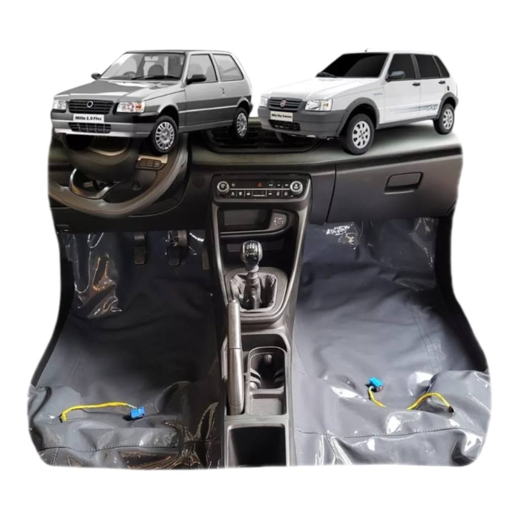 Tapete Carpete Vinil Automotivo Uno 2p 4p Quadrado 99 Ate 13