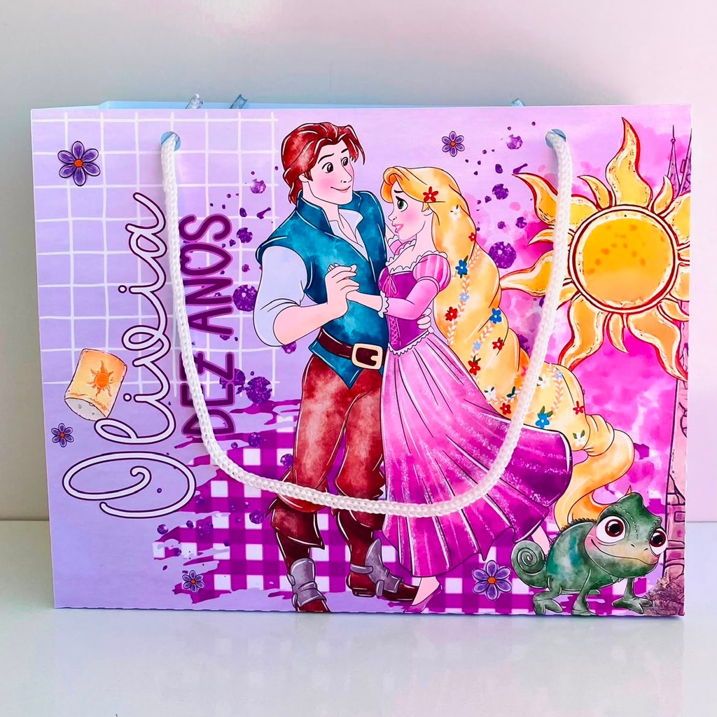 Lembrancinhas Enrolados Kit Sacolinhas Personalizadas 20 x 15 + Brindes