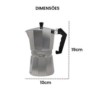 Cafeteira Italiana Moka Express Aluminio 9 Xicaras Cafe Tradicional Sabor Autentico