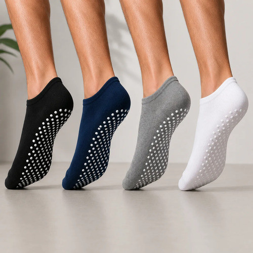 Kit 2 Pares Meia Soquete Masculina Antiderrapante