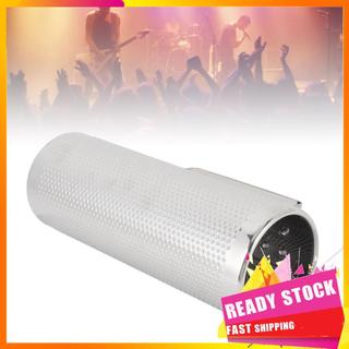 Gfgfgfgg Instrumento de percussão guiro shaker com cabo de metal, instrumento de percussão para tons brilhantes,