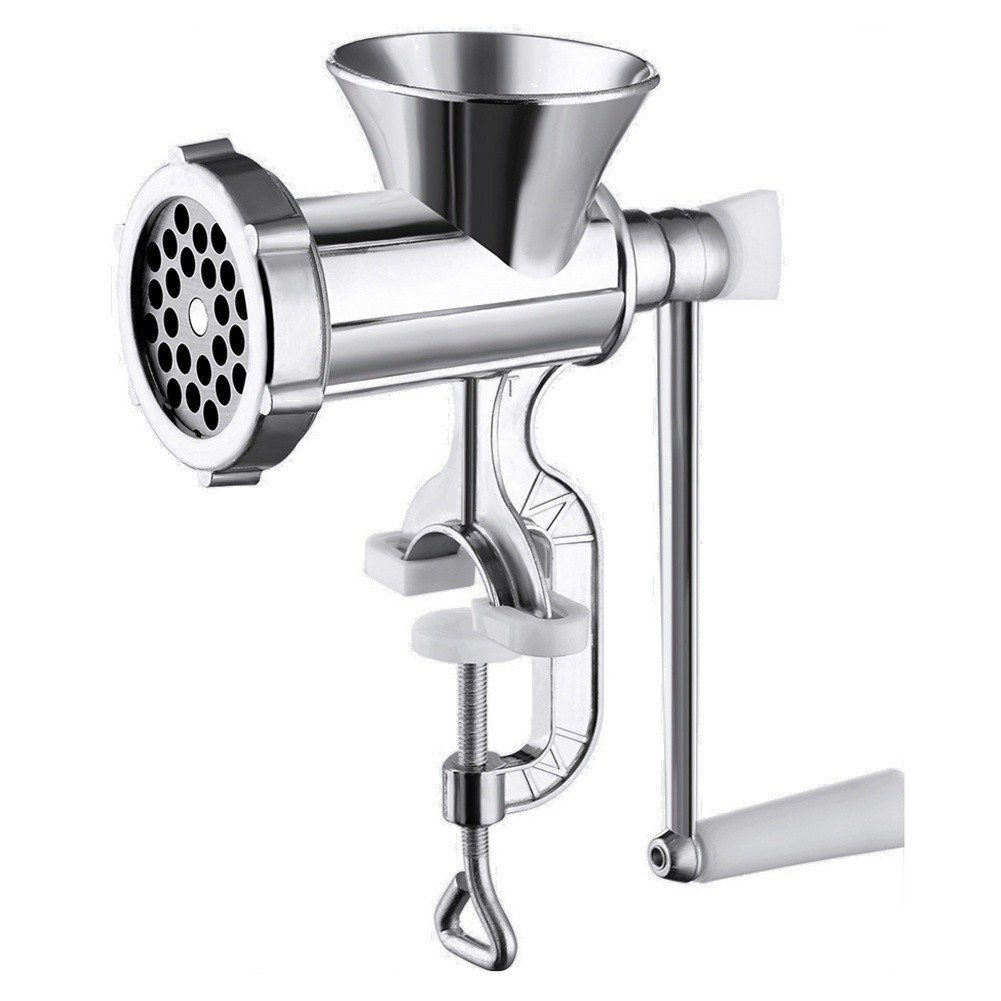 Moedor de Carne Manual em Liga de Alumínio JHP-12 - 270mm x 160mm x 95mm. P.QIU