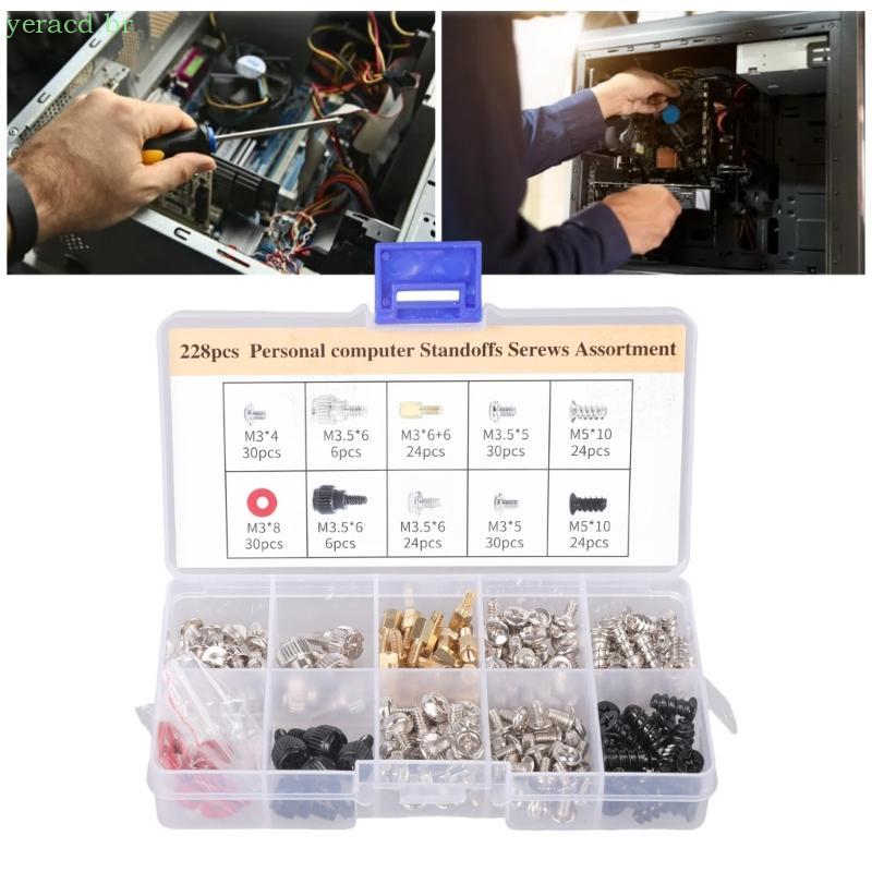 YERA 228 280 360 Peças Parafusos Acessórios Para Placa-Mãe Hardware Montagem PC Disco Rígido Computador Desktop Caso