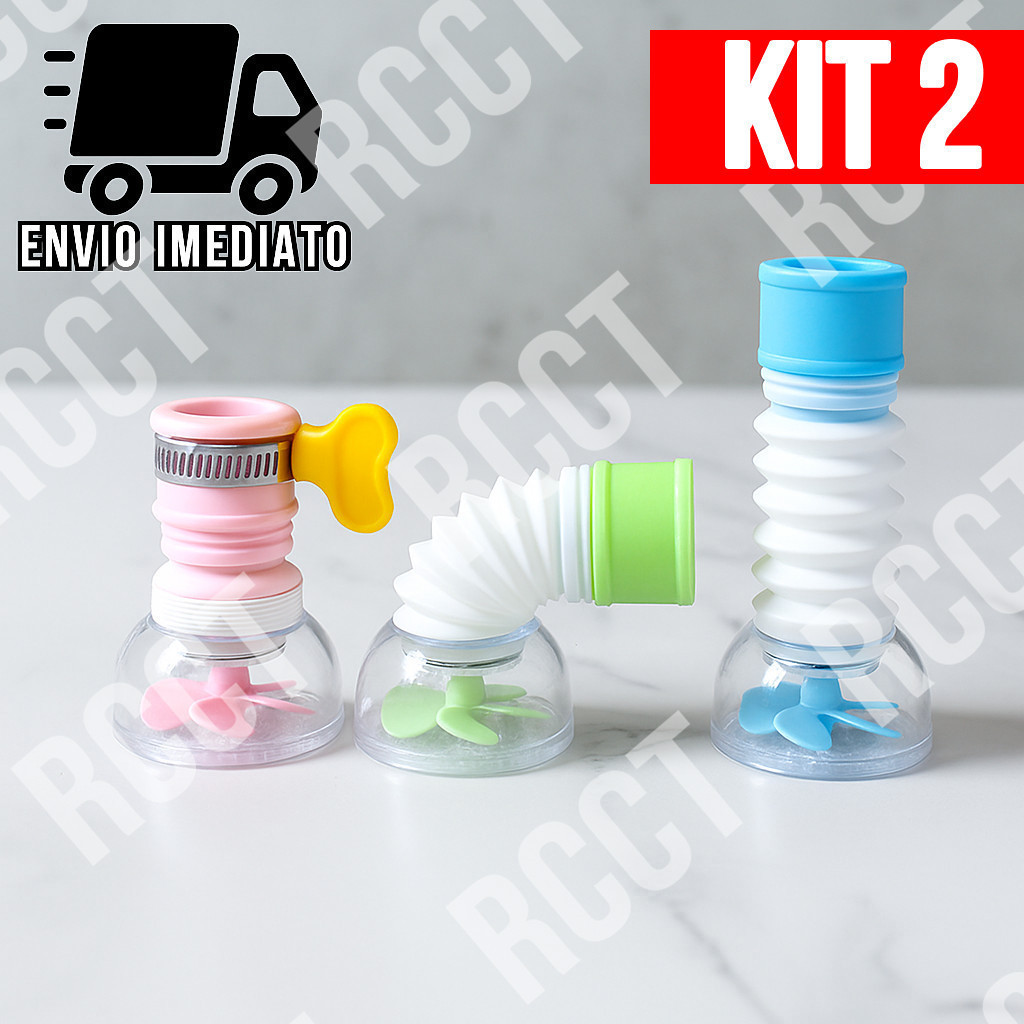 Kit 2 Arejador de Torneira Flexível com Filtro e Rotação 360° Economizador de Água