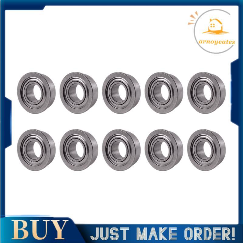 10 Pcs MF84ZZ LF840ZZ Blindado Flangeado 4 x 8 x 3 Mm Modelo Rolamento De Flange Esférico