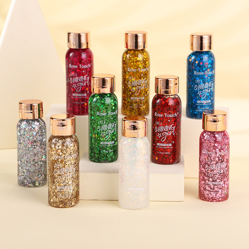 Minhost Gel lantejoulas sombra maquiagem palco maquiagem sombra em pó beleza desempenho beleza maquiagem Manic