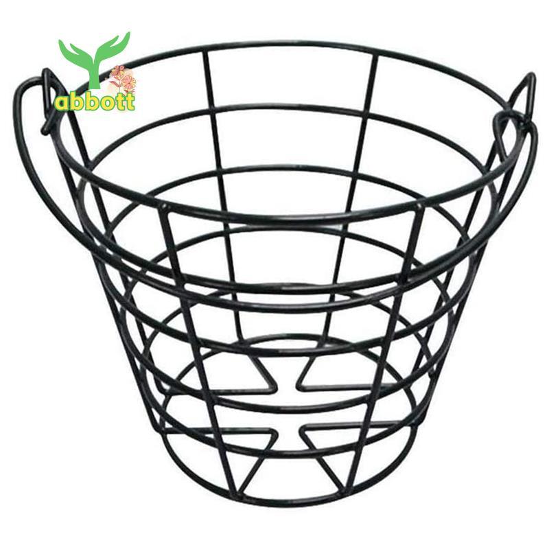 [Quick A] Cesta De Golfe De Metal Inoxidável Recipiente De Bola Suporte De Recipientes Contém 50 Bolas-Preto