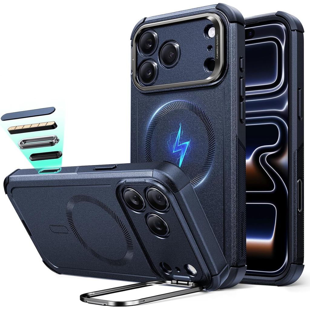 Capa ESR para iPhone 17 Pro Max com Suporte Retrátil, Proteção contra Quedas de