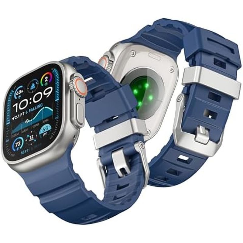 Faixas De Loop De Trilha VeveXiao FluoroRubber Compatíveis Com Apple Watch Ultra