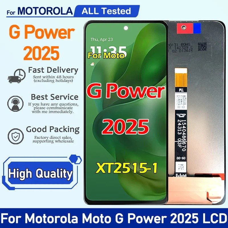 6.8 " IPS LCD Para Motorola Moto G Power 2025 Display XT2515-1 Digitador Da Tela