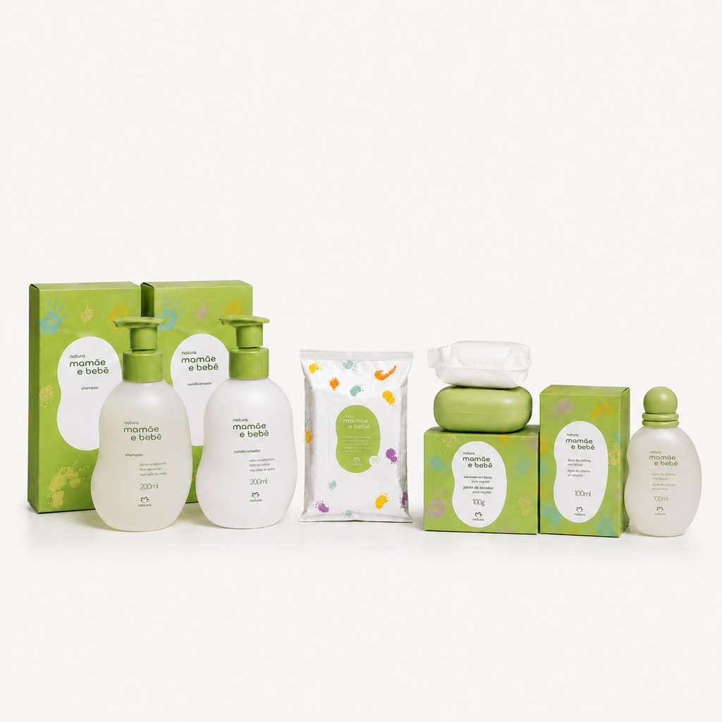 Kit Mamãe e Bebê Com Saboneteira