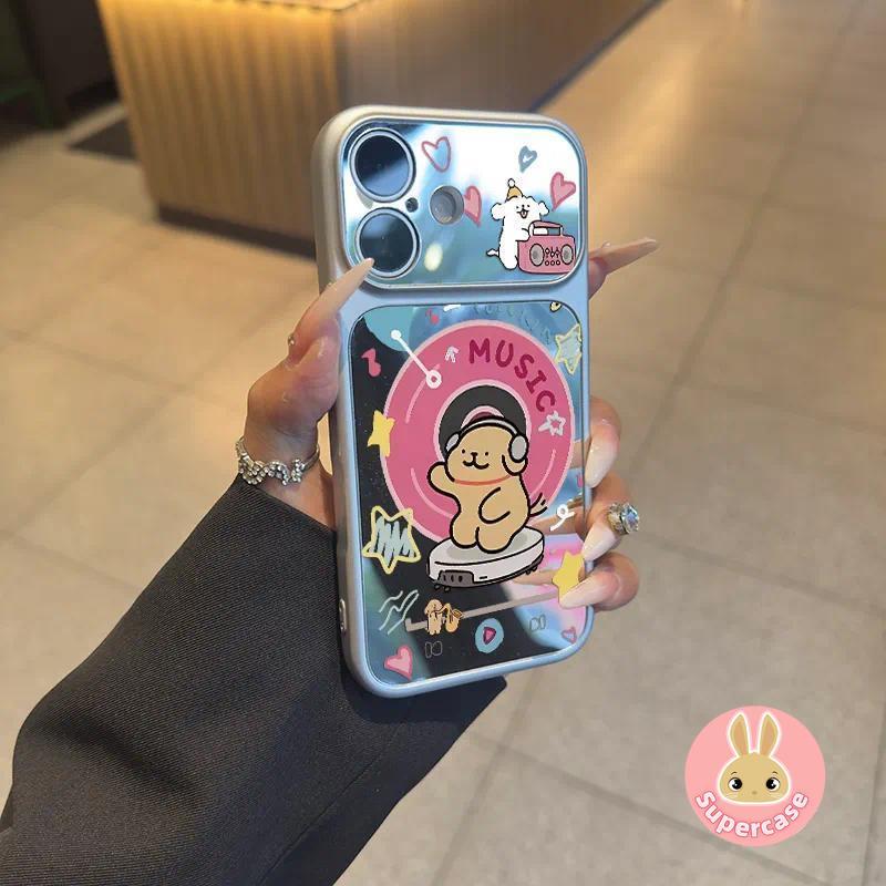 Casal Linha Cão Espelho Caso De Telefone Para Samsung Galaxy A27 A37 A36 M36 F36 A35 A34 A33 A32 M32 A31 A26 A25 A24 A23