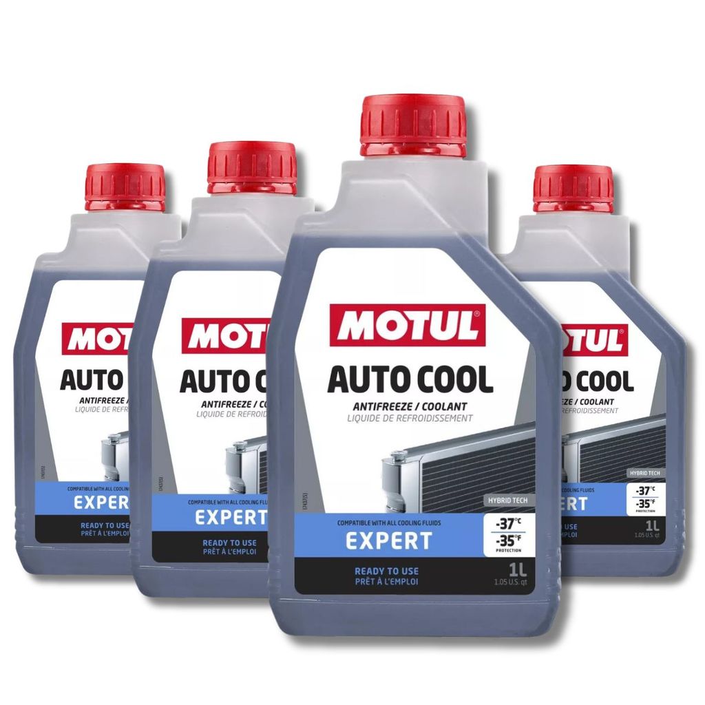 KIT COM 4 FLUIDO MOTUL AUTO COOL EXPERT RADIADOR ARREFECIMENTO -37o BR 1L ATACADO REVENDA