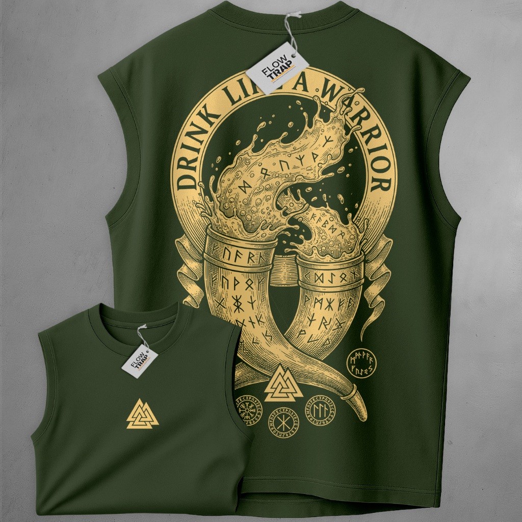 Regata Oversized FLOW TRAP Viking Drink Like a Warrior l Masculina Premium