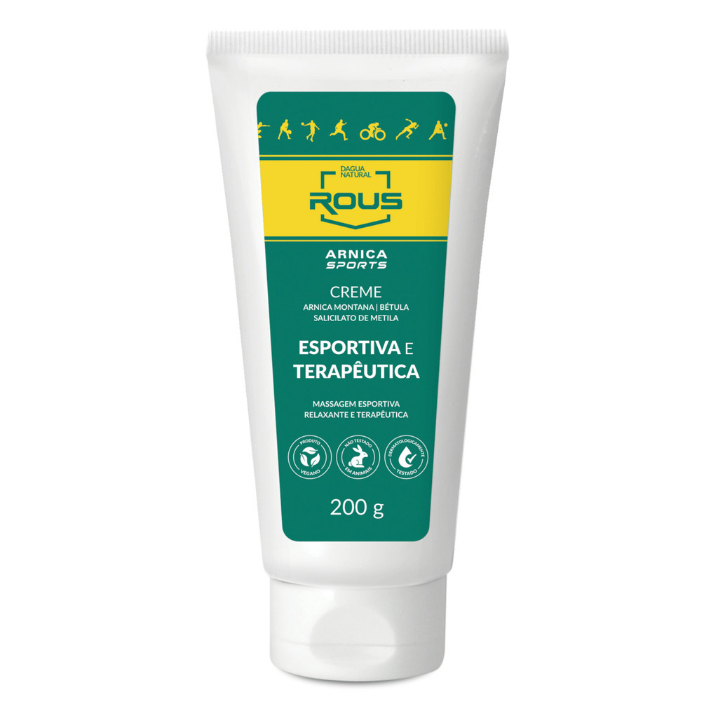 Dagua Natural Rous Creme Arnica Sports Relaxante Esportiva e Terapêutica 200g