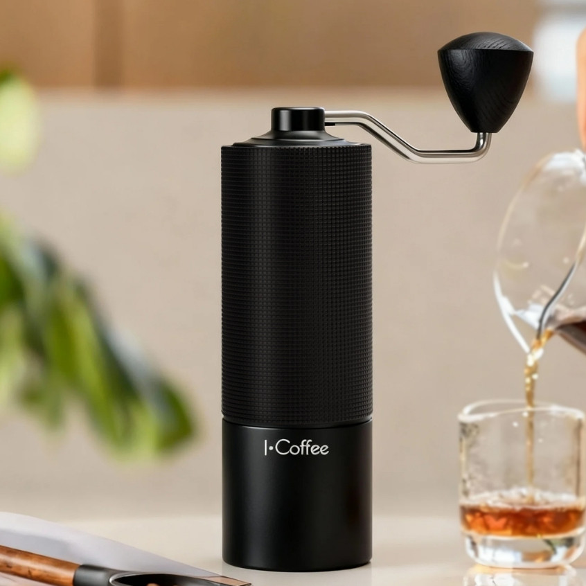 iCoffee Moedor de Café Ajustável com Pincel 20g Capacidade