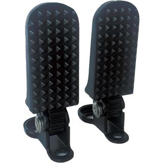 2 Peças de Pedais Dobráveis para Bicicleta – Pedais Traseiros com Furo Redondo para Bicicleta Elétrica, Bicicleta de Mon