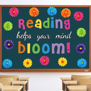 Zhanmai 36 Peças de Recortes de Papel em Forma de Flor para Quadro de Avisos de Sala de Aula, Recortes de Letras Inspira