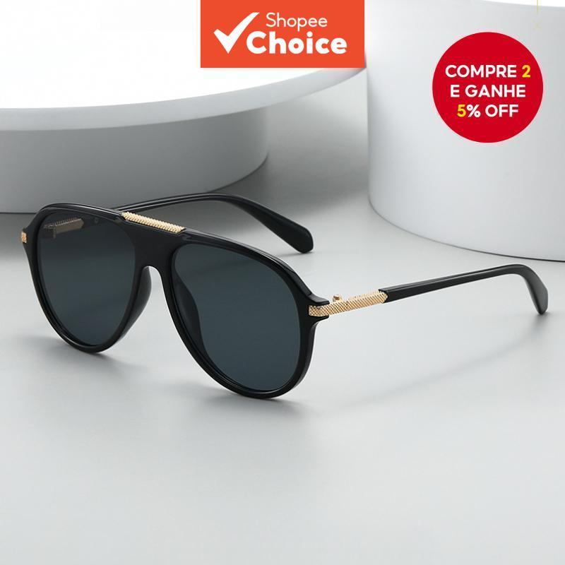 Óculos De Sol Piloto Uv400 Clássicos Para Homens E Mulheres , Estilo Designer De Luxo , Tons Casuais Diários De Aviação 