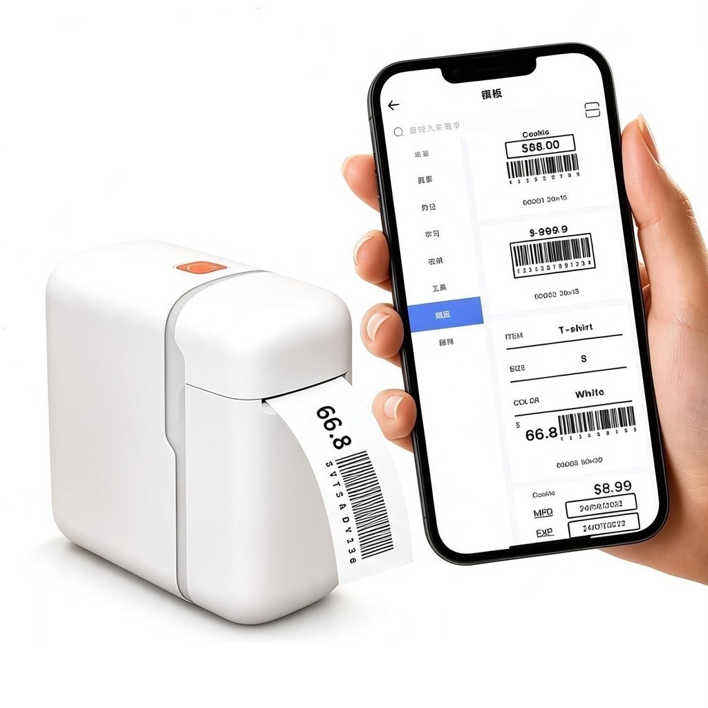 Impressora Térmica Y1 com Bluetooth Etiquetas 15x30mm para Casa Padaria e Escritório