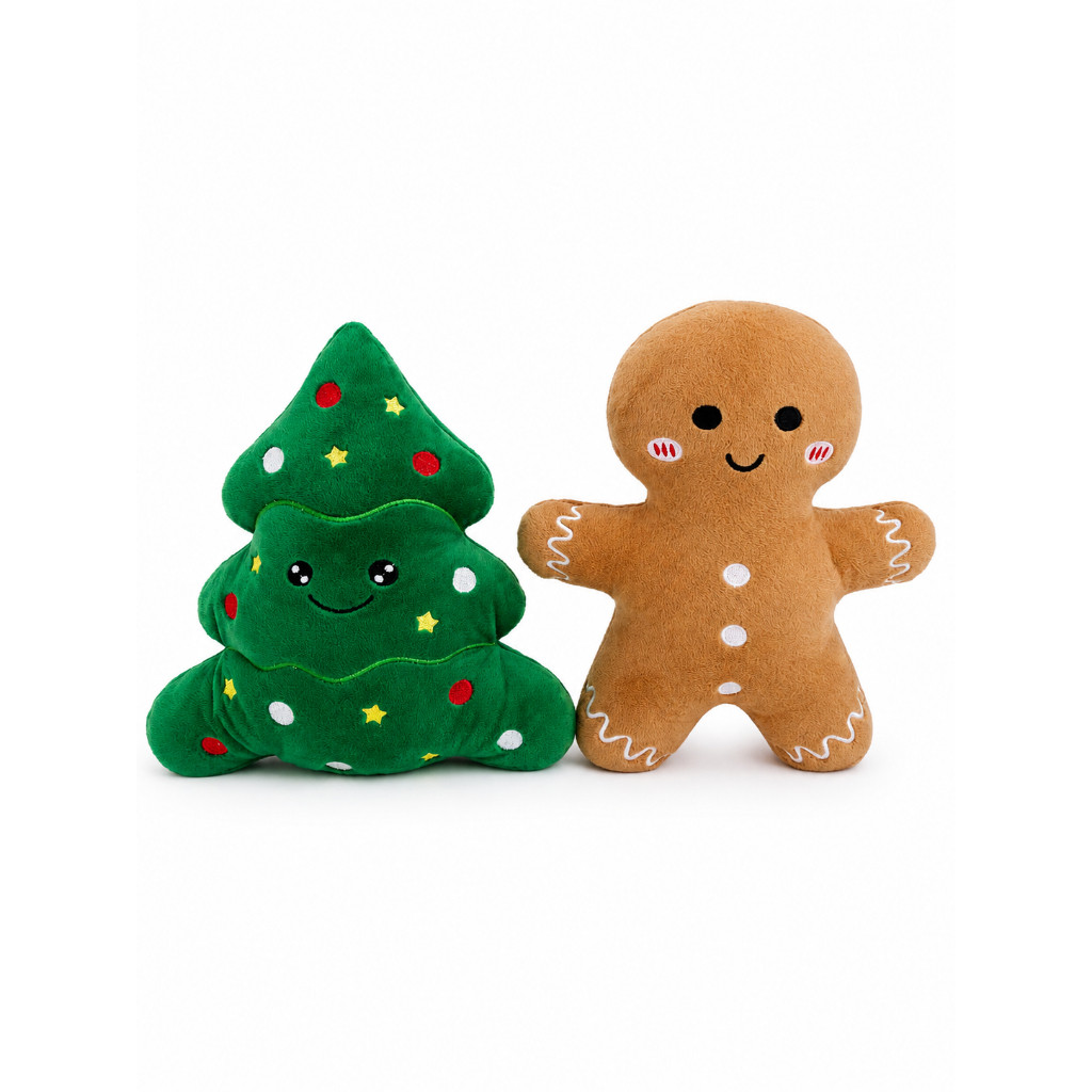 Kit Pelúcia Natal Árvore de Natal + Biscoito Almofada Natalina Fofa Decoração e Presente