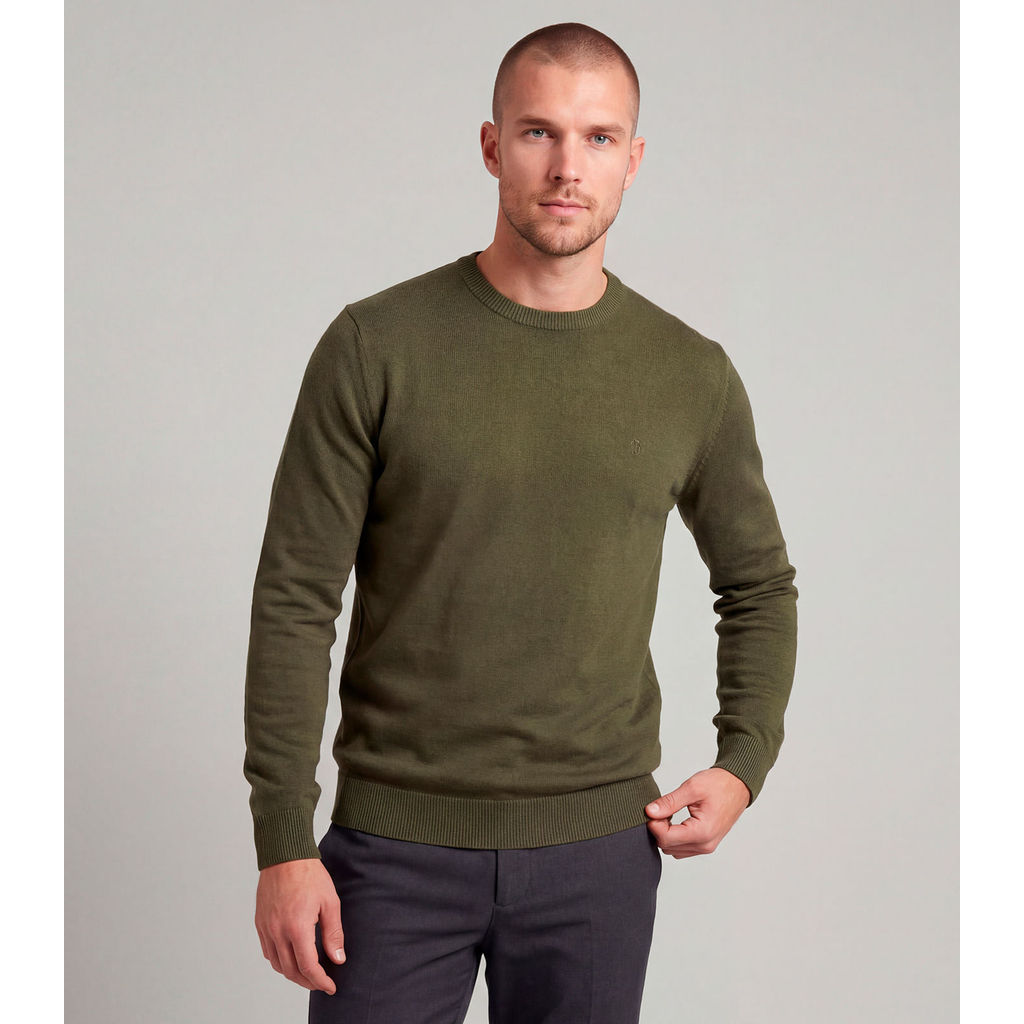 Suéter Masculino Tricot Diametro Verde