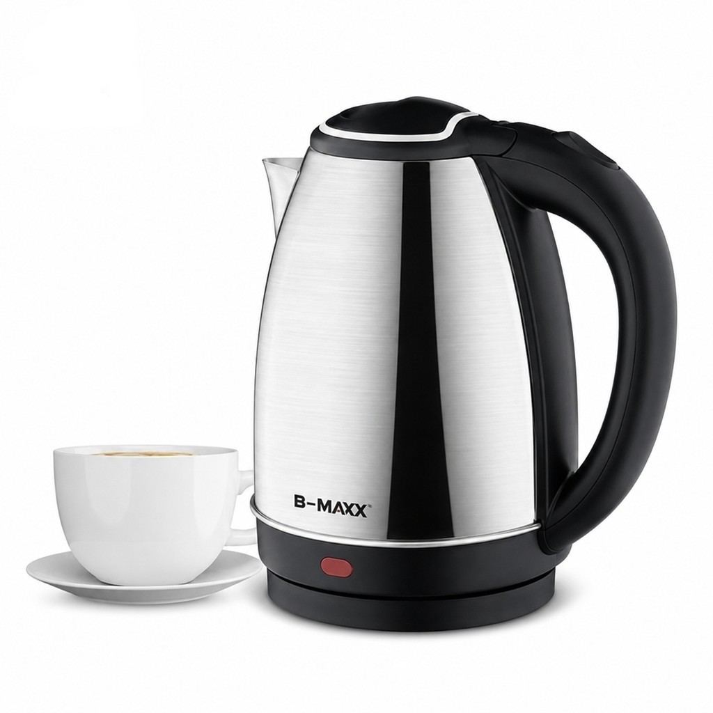 Chaleira Elétrica Inox 2 Litros Jarra Térmica Desligamento Automático Ferve Água Rápido Café Chá F3201