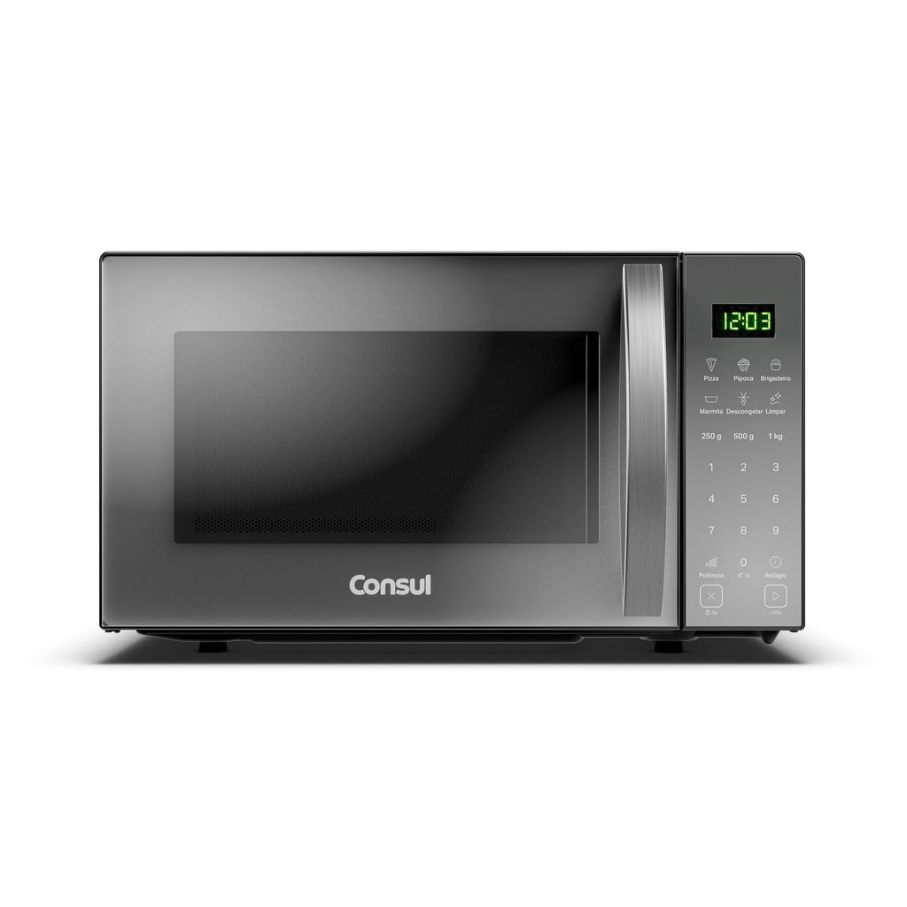 Micro-ondas 23 Litros com Função Marmita Inox Consul - CMS23AR