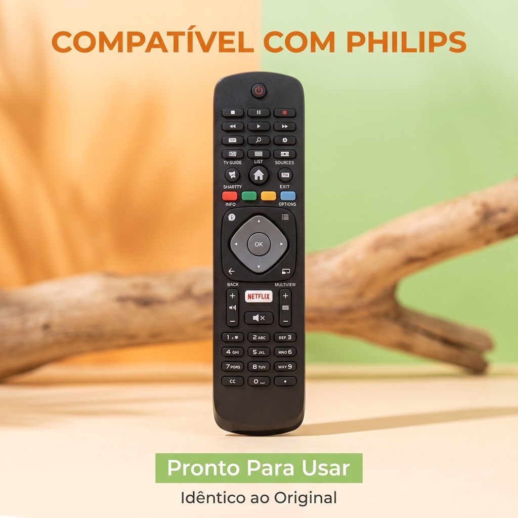 Controle Remoto Para Tv Philips Smart Netflix