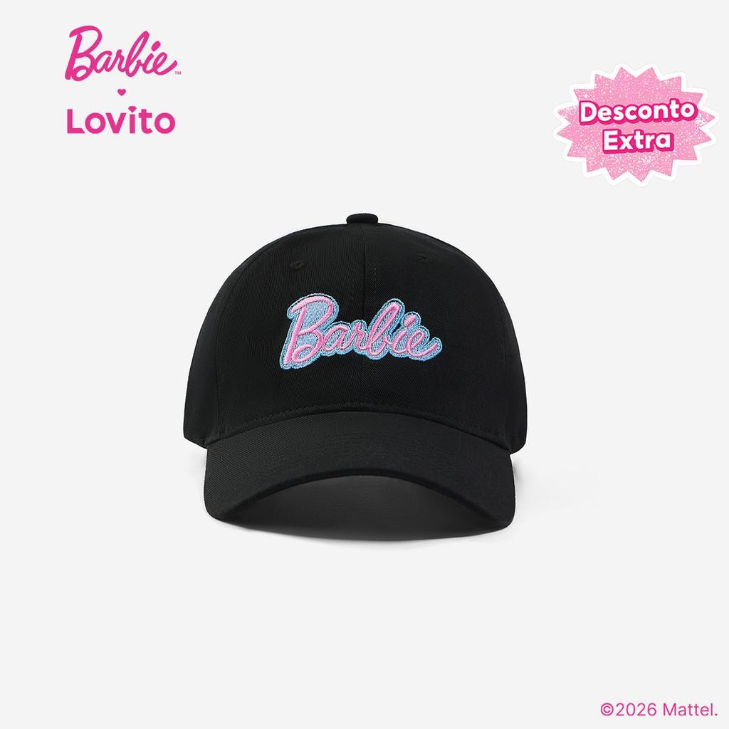 Barbie™ X Lovito Casual Chapéu Bordado Estilo Coreano Para O Verão LB1AD012