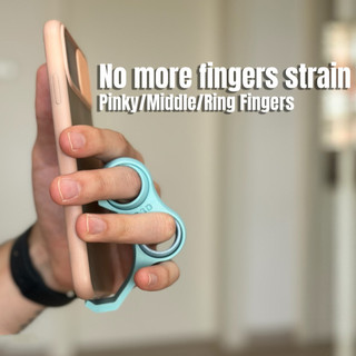 Anel Anti-queda para celular, descompressão multidedo, fivela de aperto para celular, jogo de longa duração, telefone mó