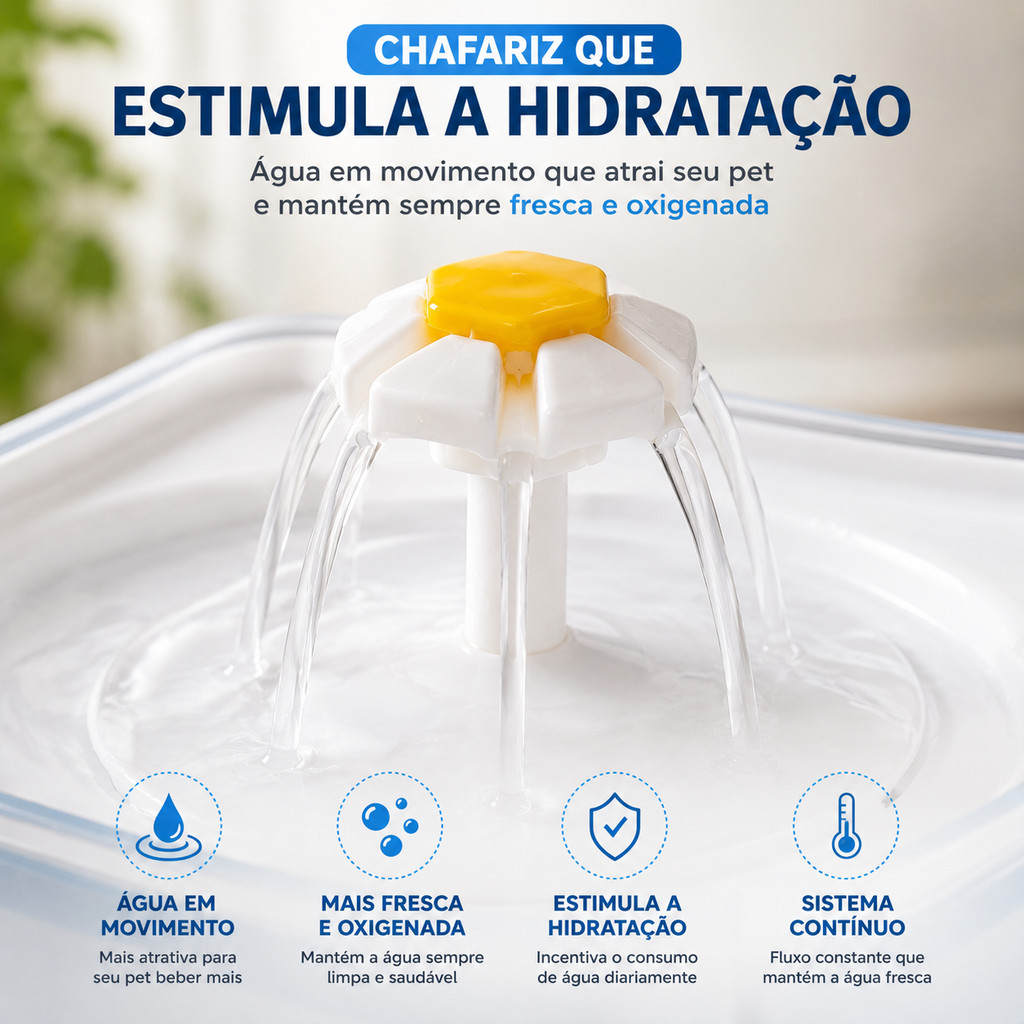 Fonte de Água Automática para Gatos ​​com Filtro de Circulação Baixo Consumo de Energia e Fácil de Limpar — imagem 2 de 2