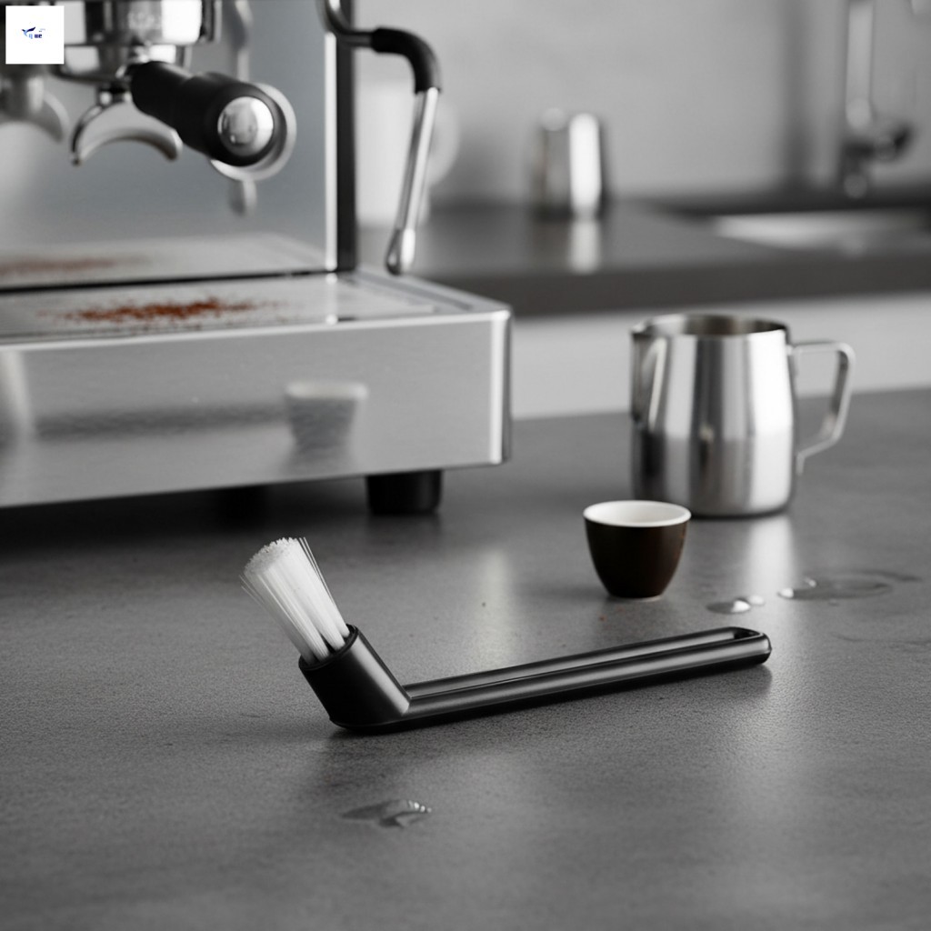 Escova De Limpeza Semiautomática Para Máquina De Café-Ferramenta De Cabeça De Nylon Eletrodomésticos