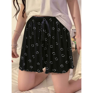 Calças de pijama com cordão Modal verão fino legal casa calças senhoras Shorts soltos podem usar fora calças casuais