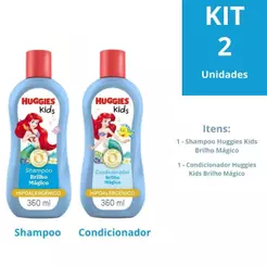 Kit Huggies Kids Brilho Mágico Shampoo + Condicionador 360ml Cada