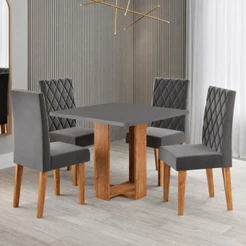 Mesa de Jantar 4 Lugares Magiore - Viero Móveis