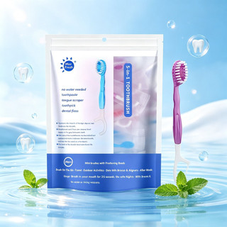 40 pacote Individual Mini conjunto de escova de dentes portátil viagem hálito fresco limpo Oral 